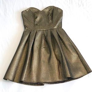 Strapless cocktail dress